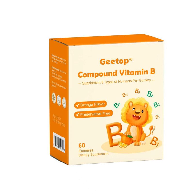 Geetop 吉拓 儿童维生素B族软糖 60粒【保质期2027.07】