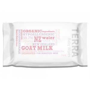 Terra 婴幼儿湿巾（山羊奶）70抽