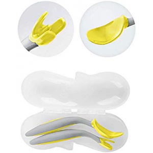 Bbox 贝博士 婴幼儿叉子勺子套装（灰黄色）