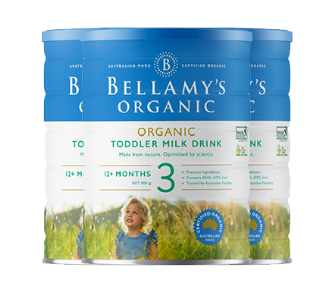 [澳洲仓]Bellamy's贝拉米有机婴儿奶粉三段*3罐装 2023.08