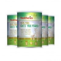 Healtheries 贺寿利 100%山羊奶粉（成人）罐装450g*4罐--2024.02