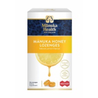 Manuka Health Lemon Lozenges 400 蜜纽康MGO 400 麦卢卡蜂蜜润喉糖柠檬味 15粒-保质期-2026.07