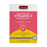 Swisse 高含量维生素C泡腾片 草莓味 60片-保质期-2026.9