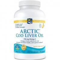 Nordic Naturals 挪威小鱼 北极鳕鱼肝油 柠檬味 180粒-保质期-2027.4