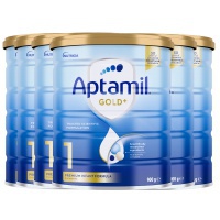 【顺丰新西兰直邮】NZ-Aptamil-爱他美金装婴儿奶粉1段900g*6罐原箱-保质期-2027.02