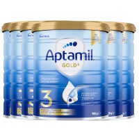 【顺丰新西兰直邮】NZ-Aptamil-爱他美金装婴儿奶粉3段900g*6罐原箱-保质期-2027.02