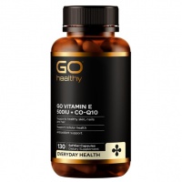 GO Healthy 高之源 小麦胚芽提取物维E+辅酶Q10胶囊 130粒-保质期-2026.02