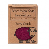 	Felted Wool Soap Berry Crush Soap 100g--羊毛香皂莓果香味-无保质期