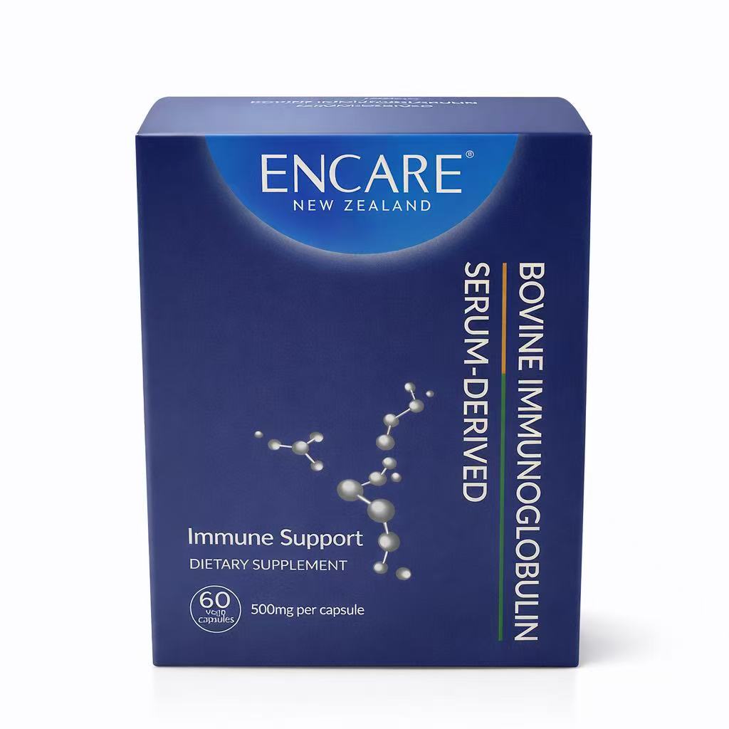 Encare 口服活性耳牛球蛋白免疫胶囊成年人版60粒【2028.09】