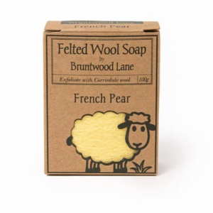Felted Wool Soap French Pear 新西兰天然手工羊毛香皂【法式香梨】 100g 无保质期