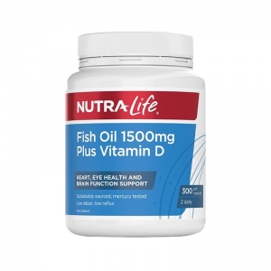 Nutralife 纽乐 深海鱼油+VD胶囊 1500mg 300粒【2028.07】